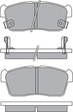 Aisin ASN-2155 - Əyləc altlığı dəsti, əyləc diski furqanavto.az