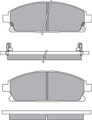 AISIN ASN-2203 - Əyləc altlığı dəsti, əyləc diski furqanavto.az