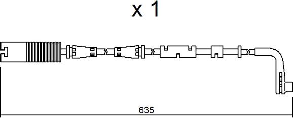 AISIN BPBMK-9205 - Xəbərdarlıq Kontakt, əyləc padinin aşınması furqanavto.az