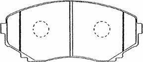 AISIN BPMZ-1911 - Əyləc altlığı dəsti, əyləc diski furqanavto.az