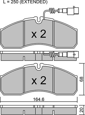 Aisin BPNI-1016 - Əyləc altlığı dəsti, əyləc diski furqanavto.az