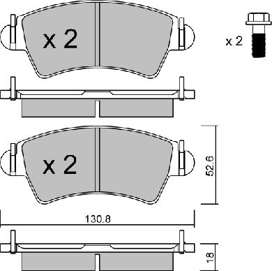 Aisin BPPE-1019 - Əyləc altlığı dəsti, əyləc diski furqanavto.az