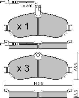 AISIN BPPE-1010 - Əyləc altlığı dəsti, əyləc diski furqanavto.az