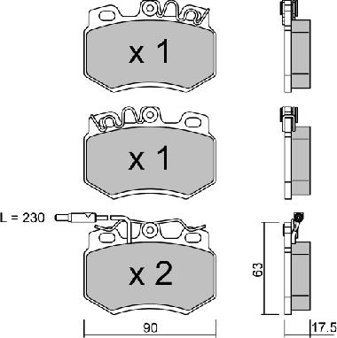 Aisin BPPE-1020 - Əyləc altlığı dəsti, əyləc diski furqanavto.az