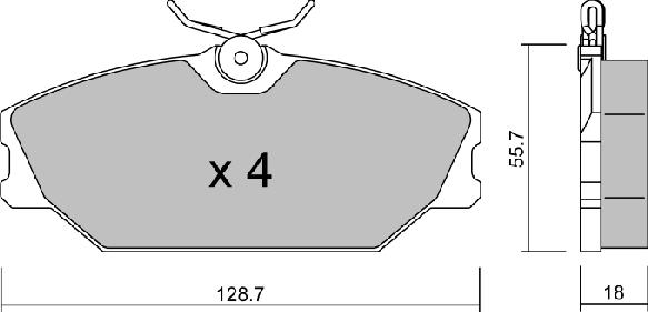 AISIN BPRE-1013 - Əyləc altlığı dəsti, əyləc diski furqanavto.az