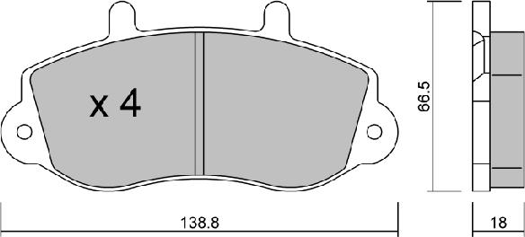 Aisin BPRE-1020 - Əyləc altlığı dəsti, əyləc diski furqanavto.az