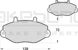 Akebono AN-4578WK - Əyləc altlığı dəsti, əyləc diski furqanavto.az