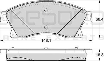 Akebono AN-4645WKE - Əyləc altlığı dəsti, əyləc diski furqanavto.az