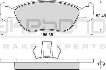 Akebono AN-4032WKE - Əyləc altlığı dəsti, əyləc diski furqanavto.az