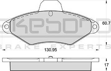 Akebono AN-4393WK - Əyləc altlığı dəsti, əyləc diski furqanavto.az