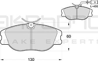 Akebono AN-4710WKE - Əyləc altlığı dəsti, əyləc diski furqanavto.az