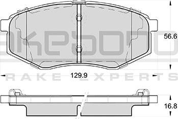 Akebono AN-8222WK - Əyləc altlığı dəsti, əyləc diski furqanavto.az