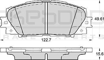 Valeo 606406 - Əyləc altlığı dəsti, əyləc diski furqanavto.az