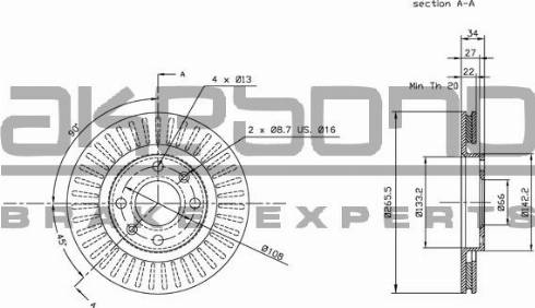 Akebono BN-0028E - Əyləc Diski furqanavto.az