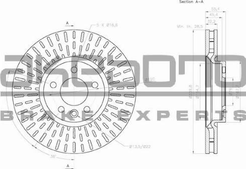 Akebono BN-0180E - Əyləc Diski furqanavto.az