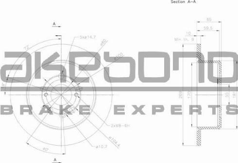 Akebono BN-1183E - Əyləc Diski furqanavto.az