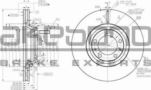 Akebono BN-1281 - Əyləc Diski furqanavto.az