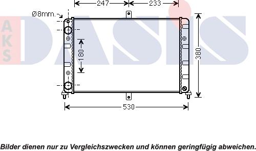 AKS Dasis 490017N - Radiator, mühərrikin soyudulması furqanavto.az