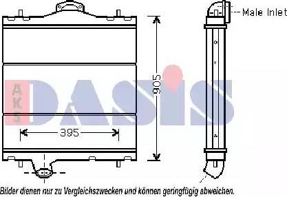 AKS Dasis 460015N - Radiator, mühərrikin soyudulması furqanavto.az