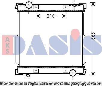 AKS Dasis 400015N - Radiator, mühərrikin soyudulması furqanavto.az