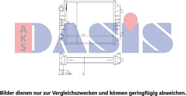 AKS Dasis 480099N - Radiator, mühərrikin soyudulması furqanavto.az