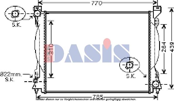 AKS Dasis 480046N - Radiator, mühərrikin soyudulması furqanavto.az
