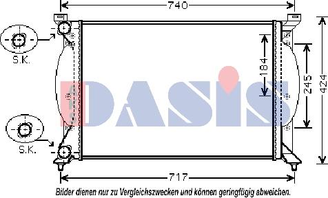 AKS Dasis 480064N - Radiator, mühərrikin soyudulması www.furqanavto.az