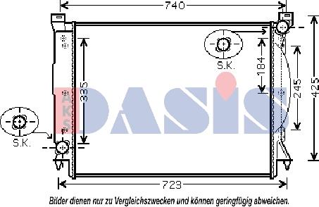 AKS Dasis 480066N - Radiator, mühərrikin soyudulması furqanavto.az