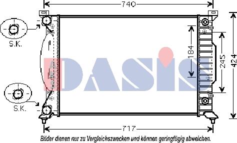 AKS Dasis 480067N - Radiator, mühərrikin soyudulması www.furqanavto.az