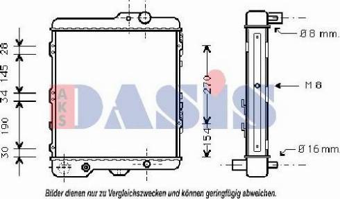 AKS Dasis 480008N - Radiator, mühərrikin soyudulması furqanavto.az