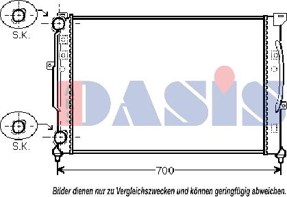 AKS Dasis 480026N - Radiator, mühərrikin soyudulması furqanavto.az