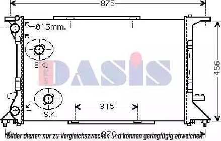 AKS Dasis 480073N - Radiator, mühərrikin soyudulması furqanavto.az