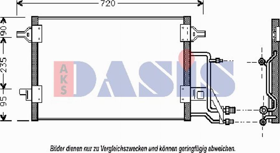 AKS Dasis 482210T - Kondenser, kondisioner furqanavto.az