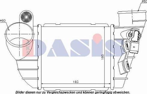 AKS Dasis 487120N - Intercooler, şarj cihazı furqanavto.az