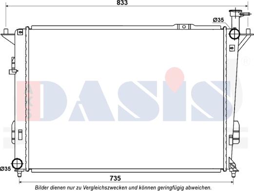 AKS Dasis 560094N - Radiator, mühərrikin soyudulması furqanavto.az