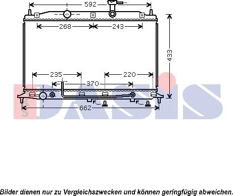 AKS Dasis 560048N - Radiator, mühərrikin soyudulması furqanavto.az