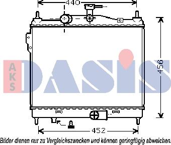 AKS Dasis 560056N - Radiator, mühərrikin soyudulması furqanavto.az