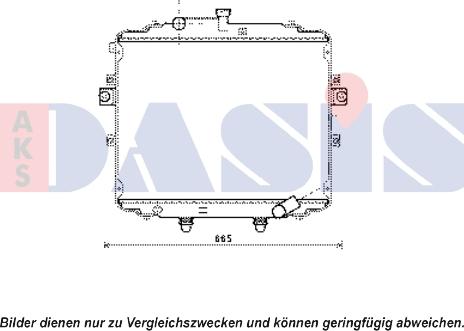 AKS Dasis 560066N - Radiator, mühərrikin soyudulması furqanavto.az