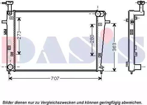 AKS Dasis 560068N - Radiator, mühərrikin soyudulması furqanavto.az