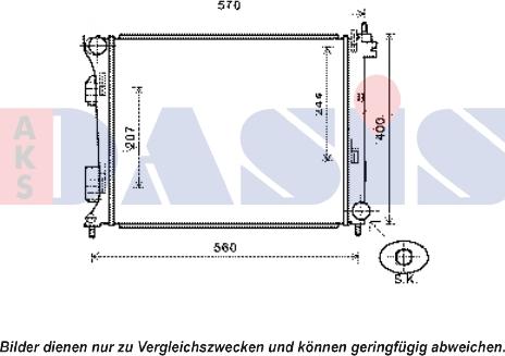 AKS Dasis 560067N - Radiator, mühərrikin soyudulması furqanavto.az