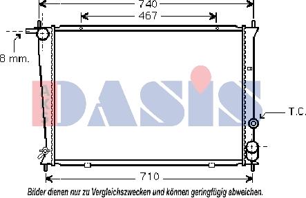 AKS Dasis 560005N - Radiator, mühərrikin soyudulması furqanavto.az