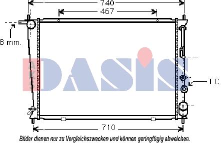 AKS Dasis 560003N - Radiator, mühərrikin soyudulması furqanavto.az