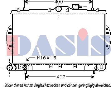 AKS Dasis 560016N - Radiator, mühərrikin soyudulması furqanavto.az