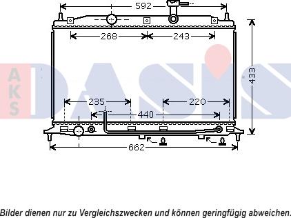 AKS Dasis 560086N - Radiator, mühərrikin soyudulması furqanavto.az