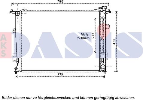 AKS Dasis 560081N - Radiator, mühərrikin soyudulması furqanavto.az