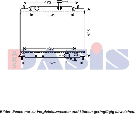 AKS Dasis 560036N - Radiator, mühərrikin soyudulması furqanavto.az