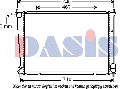 AKS Dasis 560038N - Radiator, mühərrikin soyudulması furqanavto.az