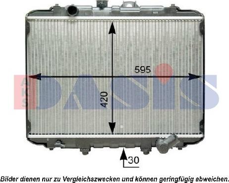 AKS Dasis 560029N - Radiator, mühərrikin soyudulması furqanavto.az