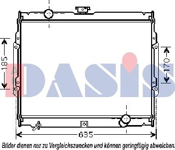 AKS Dasis 560021N - Radiator, mühərrikin soyudulması furqanavto.az