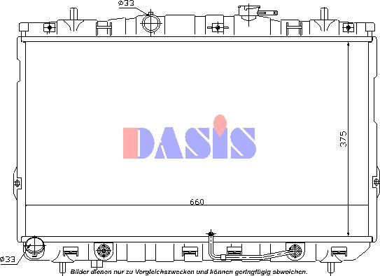 AKS Dasis 560027N - Radiator, mühərrikin soyudulması furqanavto.az